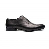 elegant oxford in black calf leather